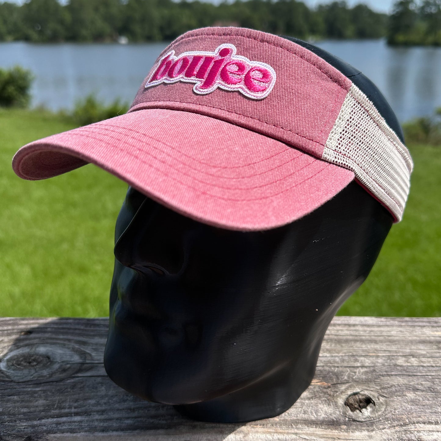 Boujee | Garment Dyed Pink | Sportsman Trucker Visor