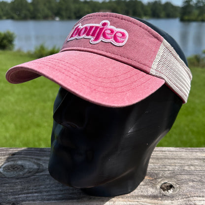 Boujee | Garment Dyed Pink | Sportsman Trucker Visor