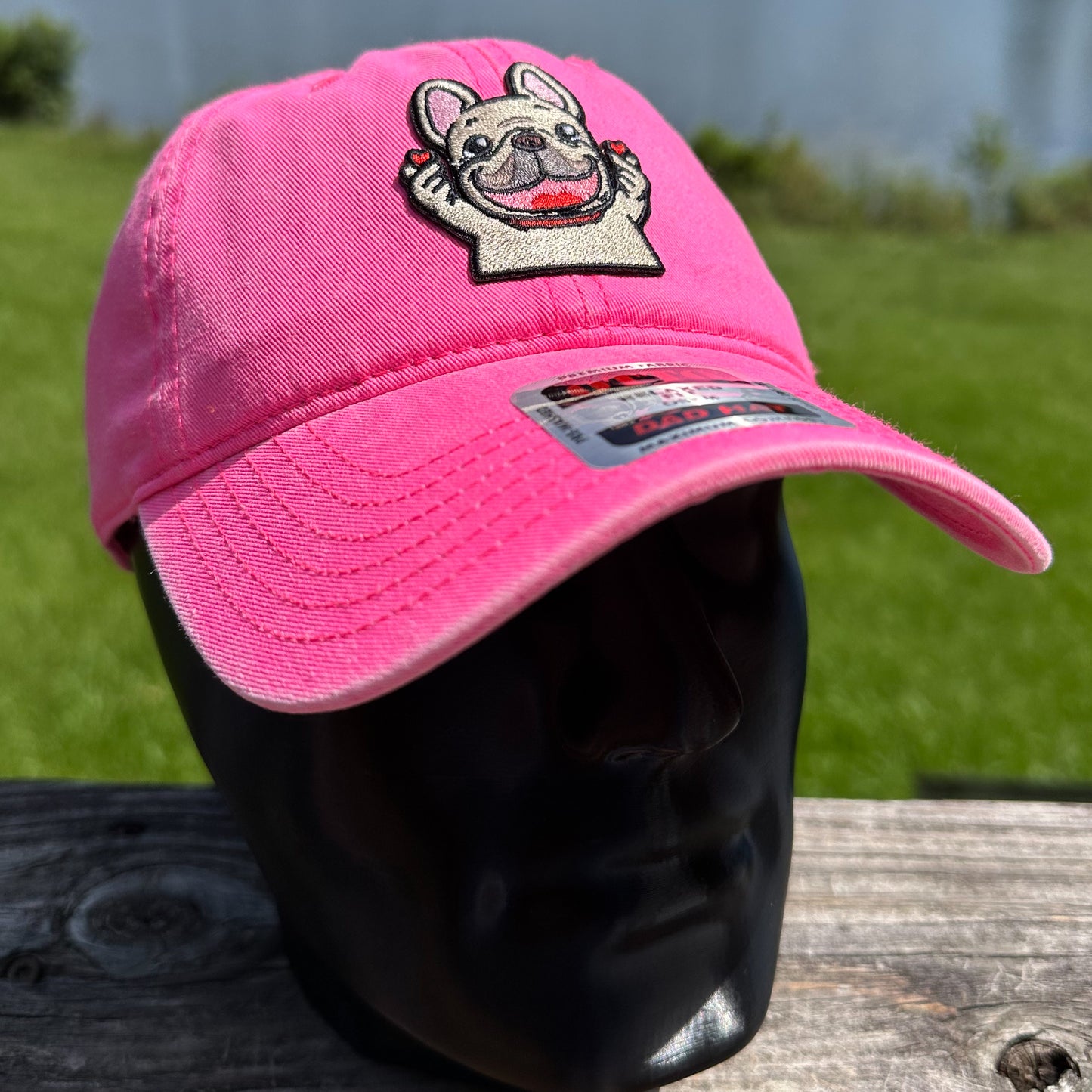 Frenchie Love | Neon Pink Otto Dad Hat