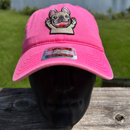 Frenchie Love | Neon Pink Otto Dad Hat