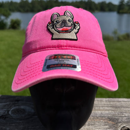 Frenchie Love | Neon Pink Otto Dad Hat