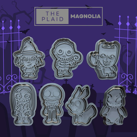 Nightmare Before Christmas - Custom 3D Printed Cookie Cutter + Stamp Combo