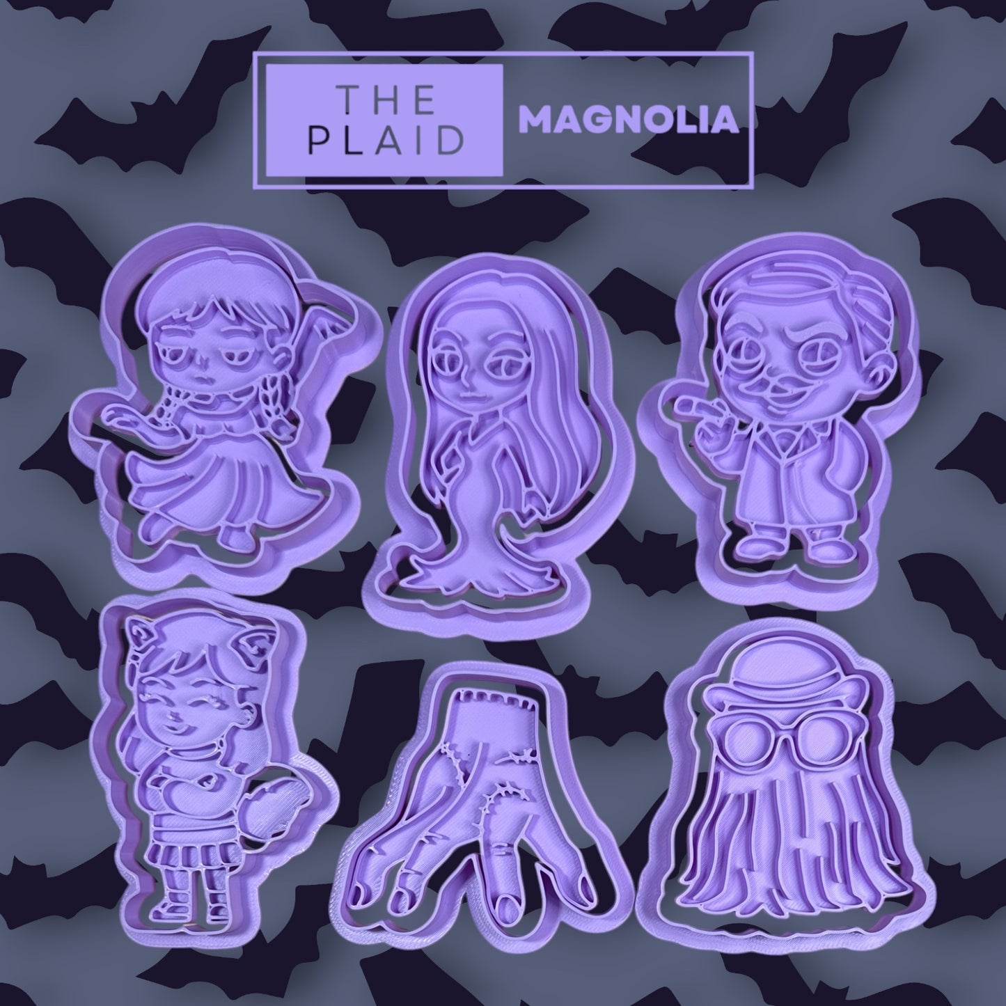 Wednesday - Custom 3D Printed Cookie Cutter + Stamp Combo