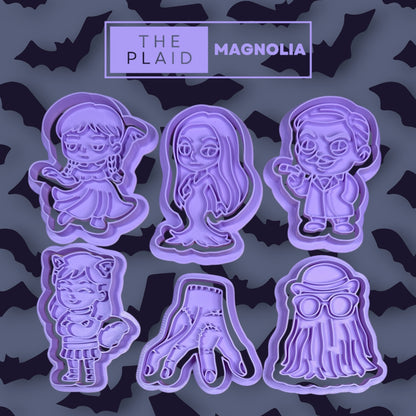 Wednesday - Custom 3D Printed Cookie Cutter + Stamp Combo