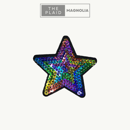 Rainbow Star - Sequin Patch