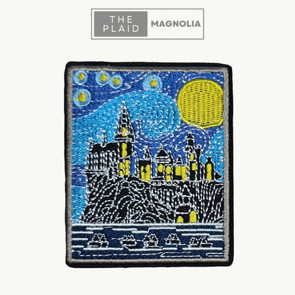 Starry Night Castle - Embroidered Patch
