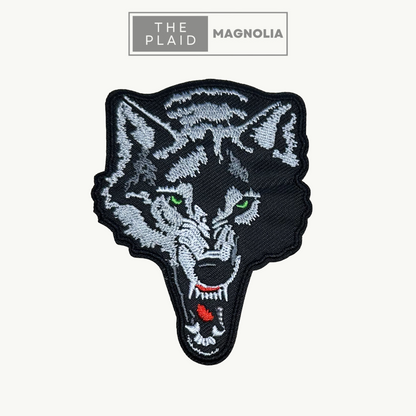 Wolf Head - Embroidered Patch