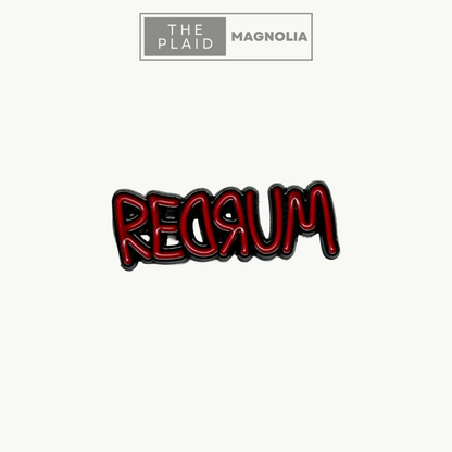 Redrum Enamel Pin