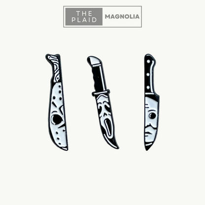 Horror Knives Enamel Pins