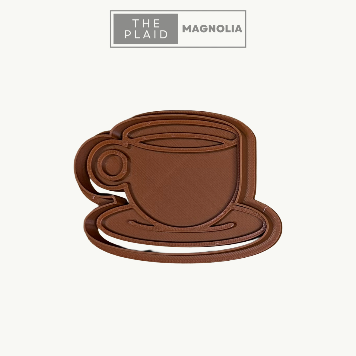 Mug & Saucer - Custom 3D Printed Cookie Cutter + Stamp Combo