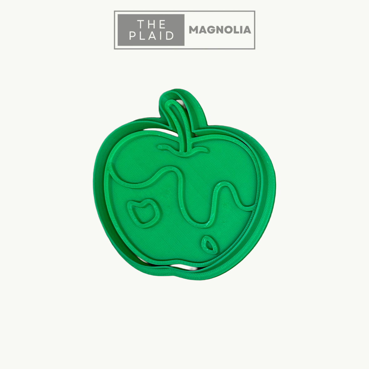 Poison Apple - Custom 3D Printed Cookie Cutter + Stamp Combo