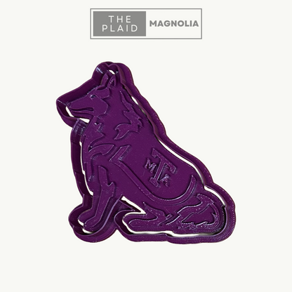 Texas A&M Reveille - Custom 3D Printed Cookie Cutter + Stamp Combo