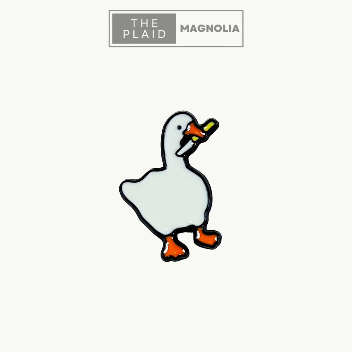 Goose with Knife - Enamel Pin