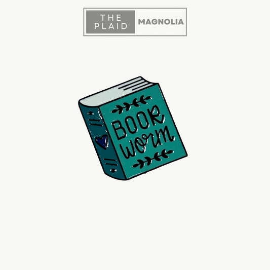 Book Worm Enamel Pin