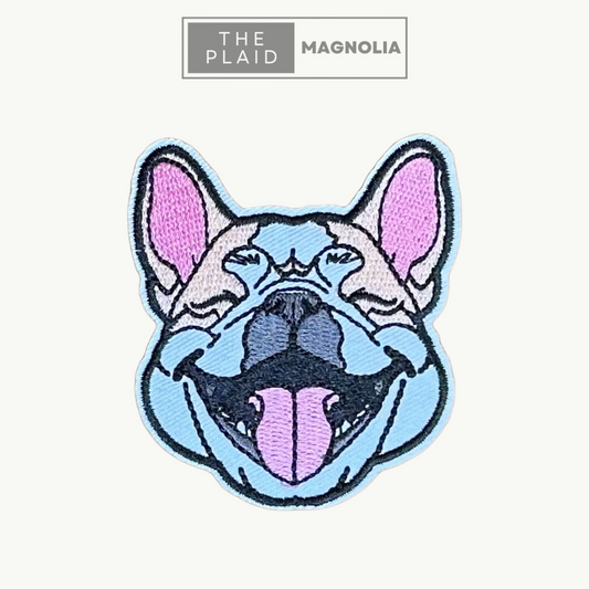 Happy Frenchie - Embroidered Patch