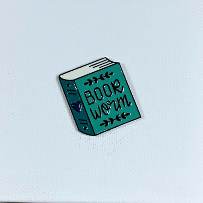 Book Worm Enamel Pin