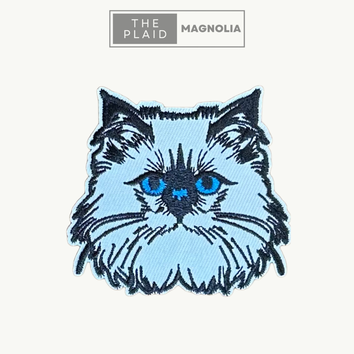 Fluffy Cat - Embroidered Patch