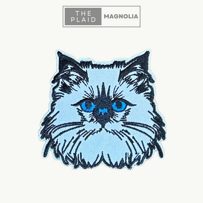 Fluffy Cat - Embroidered Patch